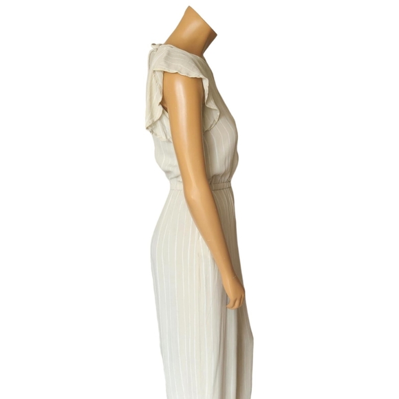 Wilfred Fleurette Jumpsuit  XS Nude Beige Stripped - Picture 3 of 4